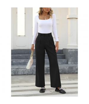 New Latest Wholesale Women Trouser Casual Drawstring Waist Women's Trousers At Cheap Price High-street Pant