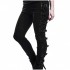 women's pants & trousers gothic chains punk buckles street cargo patalones black pants legging S-5XL