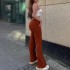 2024 spring and autumn wholesale straight casual pant wide leg Casual bell bottom pants women