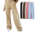 Luluxixiyaya Sweat Pants 100% Cotton 330gsm Thick Warm Feel Wide Leg Loose Long Women's Pants Trousers Casual Jogger